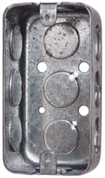 Cooper Crouse-Hinds TP588 Electrical Wall Box Steel, Rectangle, 4" OAH, 2-1/8" OAW, 1-1/2" OAD, 1 Gang