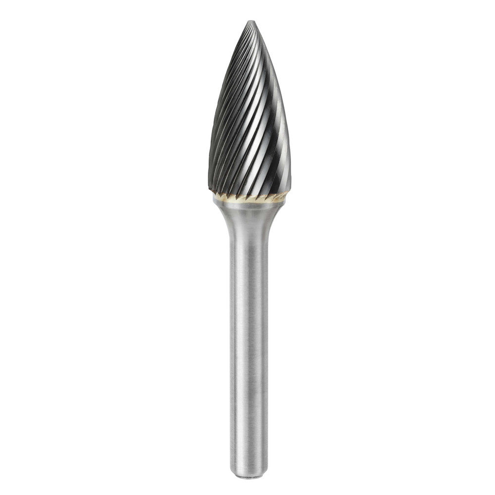 Kyocera SGS Precision Tools 13925 Abrasive Burr SG-5, 1/2" Cut Dia, Tree, Single Cut