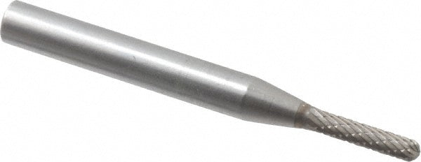 Kyocera SGS Precision Tools 12078 Abrasive Burr SC-12, 1/8" Cut Dia, Ball Nose Cylinder, Double Cut