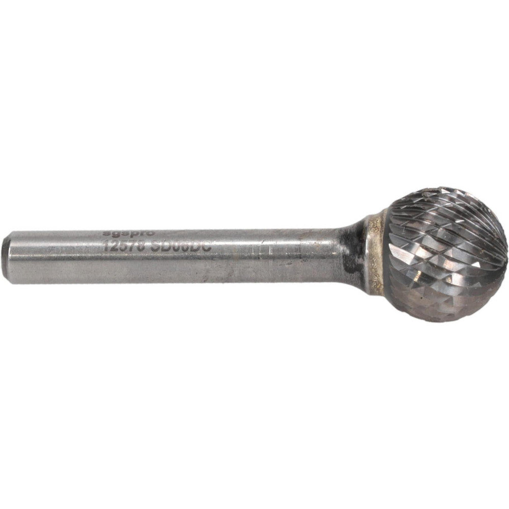 Kyocera SGS Precision Tools 12578 Abrasive Burr SD-6, 5/8" Cut Dia, Ball, Double Cut