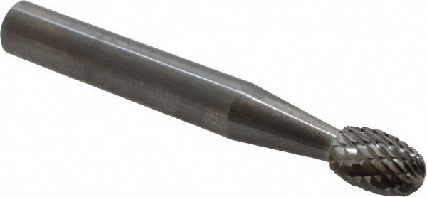 Kyocera SGS Precision Tools 12953 Abrasive Burr SE-1, 1/4" Cut Dia, Oval, Double Cut