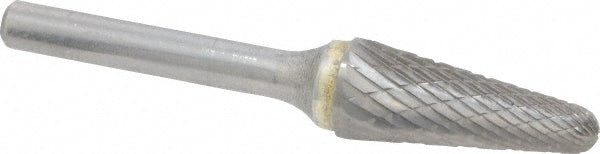 Kyocera SGS Precision Tools 15253 Abrasive Burr SL-4, 1/2" Cut Dia, Ball Nose Cone, Double Cut