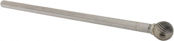 Kyocera SGS Precision Tools 16450 Abrasive Burr SD-5L6, 1/2" Cut Dia, Ball, Single Cut