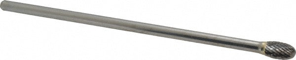 Kyocera SGS Precision Tools 16503 Abrasive Burr SE-3L6, 3/8" Cut Dia, Oval, Double Cut