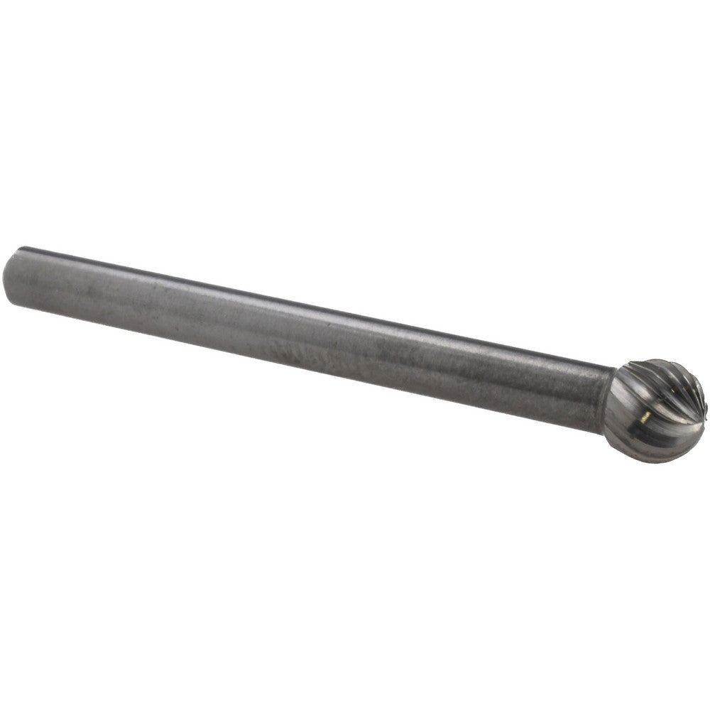 Kyocera SGS Precision Tools 12850 Abrasive Burr SD-53, 3/16" Cut Dia, Ball, Single Cut