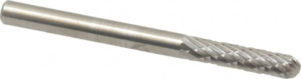 Kyocera SGS Precision Tools 12278 Abrasive Burr SC-42, 1/8" Cut Dia, Ball Nose Cylinder, Double Cut