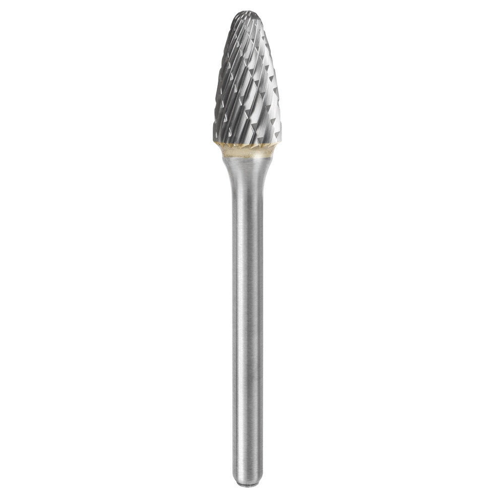 Kyocera SGS Precision Tools 13728 Abrasive Burr SF-51, 1/4" Cut Dia, Ball Nose Tree, Double Cut