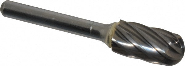 Kyocera SGS Precision Tools 19028 Abrasive Burr SC-5NF, 1/2" Cut Dia, Ball Nose Cylinder, Aluma Cut