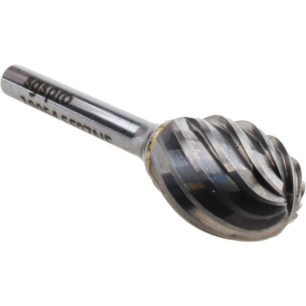 Kyocera SGS Precision Tools 19054 Abrasive Burr SE-7NF, 3/4" Cut Dia, Oval, Aluma Cut