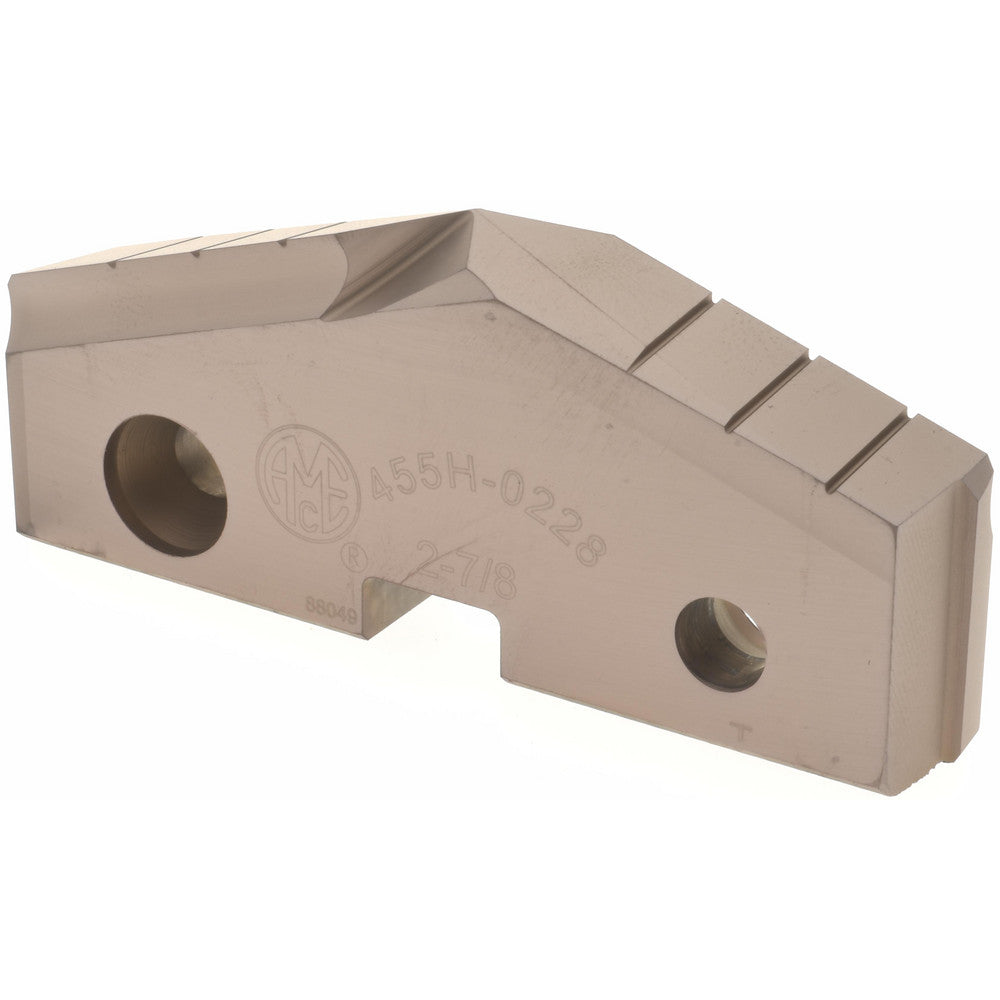 Allied Machine and Engineering 455H-0228 Spade Drill Insert 2-7/8" Dia, Seat Size 5, Cobalt, 144 deg Point
