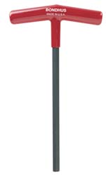 Bondhus 13372 Hex Key 8.00 mm Hex, Hex End, T-Handle Cushion Grip