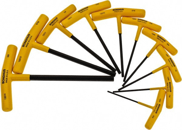 Bondhus 13390 10 Piece T-Handle Hex Key Set
