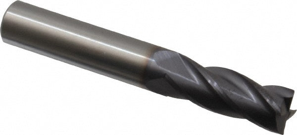 Value Collection 30627 Square End Mill 3/8" Dia, 1" LOC, 4 Flute, Solid Carbide