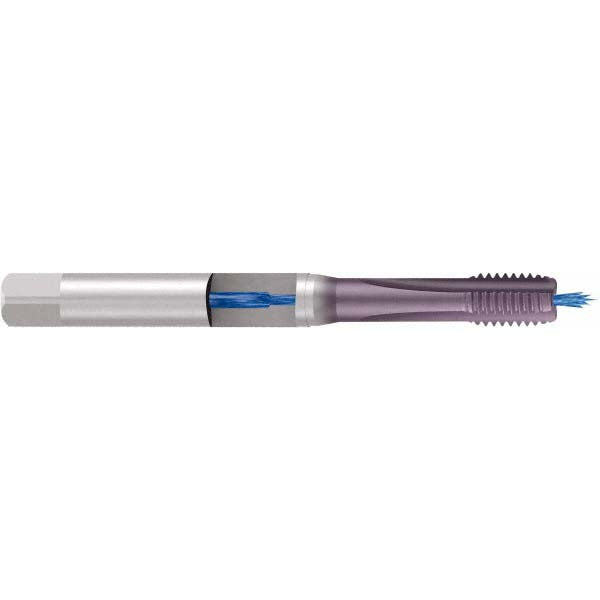 Emuge BU959401.5011 Straight Flutes Tap 3/8-16, UNC, 3 Flutes, Modified Bottoming, 2BX, Cobalt, TiCN Finish