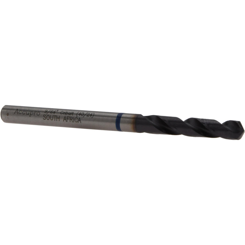 Accupro 1BS0357-AC Screw Machine Length Drill Bit 9/64" Dia, 120 deg Point, Cobalt