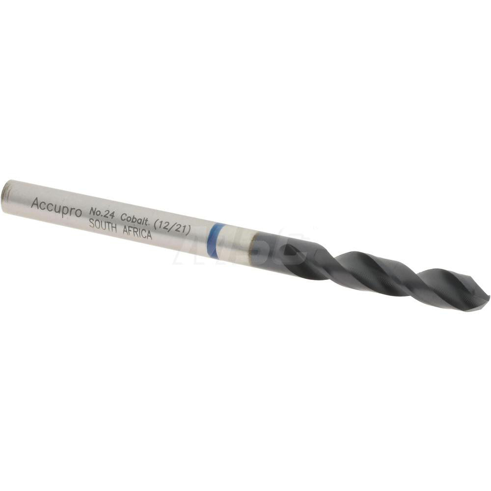 Accupro 1BS0386-AC Screw Machine Length Drill Bit 0.152" Dia, 120 °, Cobalt