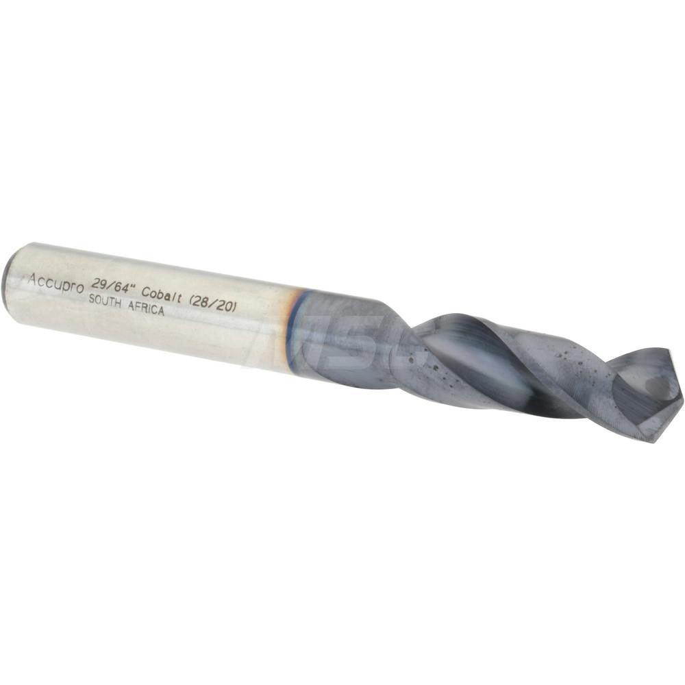 Accupro 1BS1151-AC Screw Machine Length Drill Bit 0.4531" Dia, 120 °, Cobalt