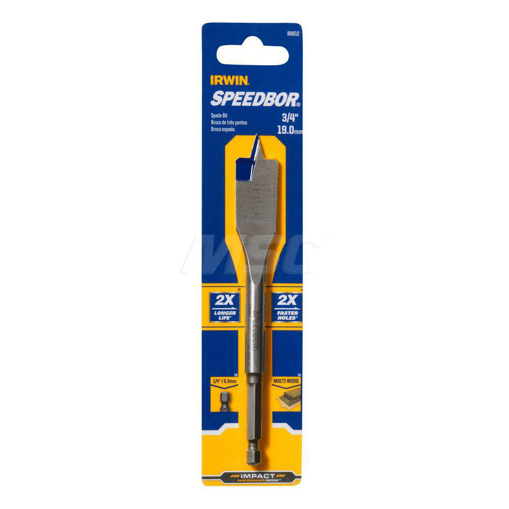 Irwin 88812 Spade-Blade Drill Bit 3/4" Drill Bit, High Speed Steel