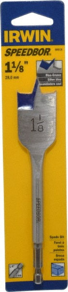Irwin 88818 Spade-Blade Drill Bit 1-1/8" Drill Bit, High Speed Steel