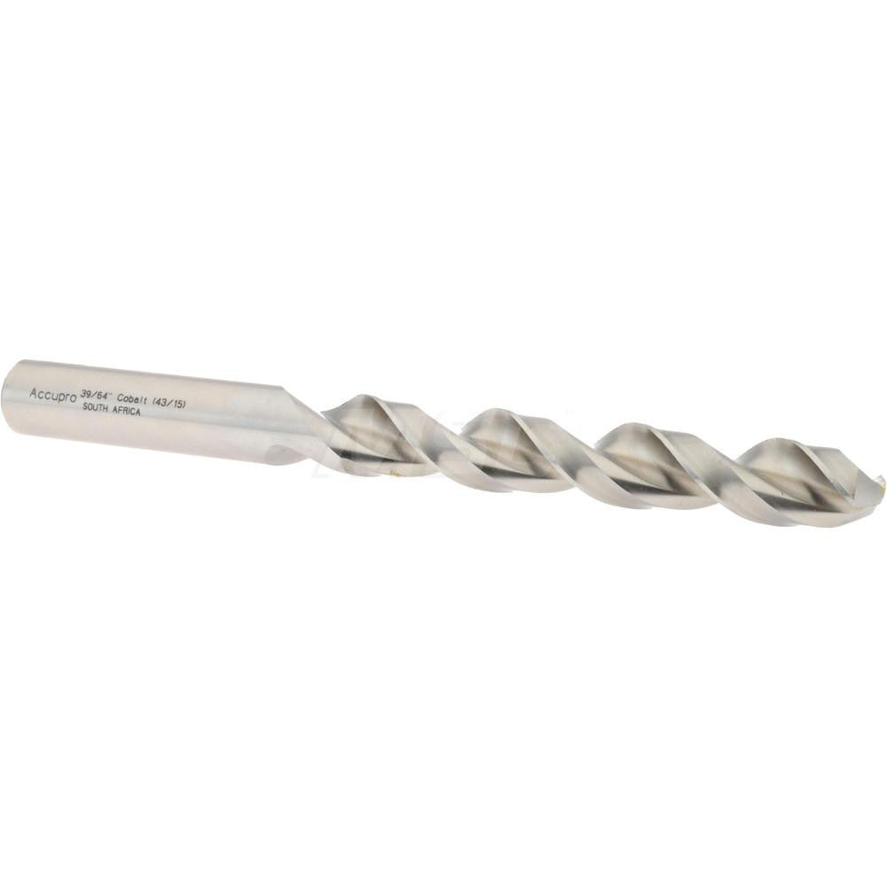 Accupro 1641548-AC Jobber Length Drill Bit 39/64" Dia, 130 °, Cobalt