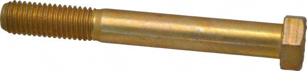 HHCS Made In USA 39159 Hex Head Cap Screw 5/8-11 x 5", Grade 8 Steel, Zinc Yellow Dichromate Finish