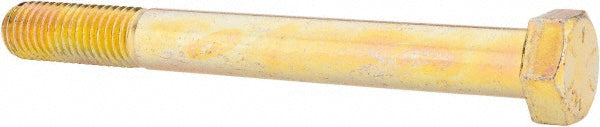 HHCS Made In USA 39161 Hex Head Cap Screw 5/8-11 x 6", Grade 8 Steel, Zinc Yellow Dichromate Finish