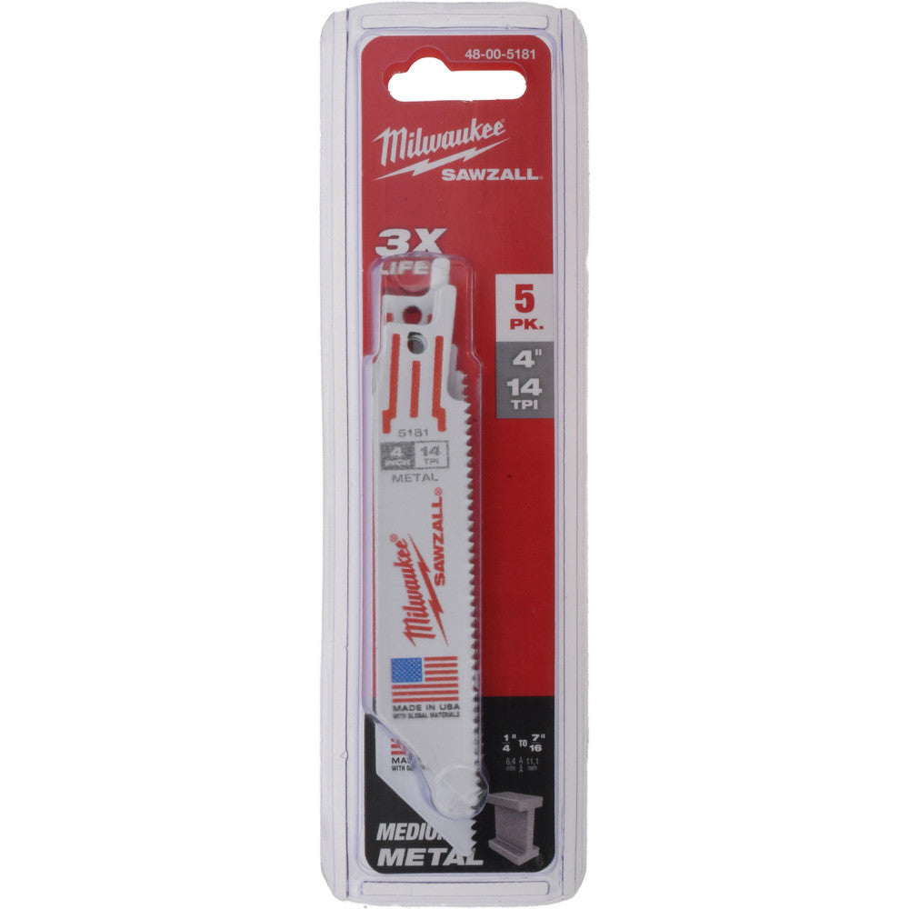 Milwaukee Tool 48-00-5181 Reciprocating Saw Blade Steel
