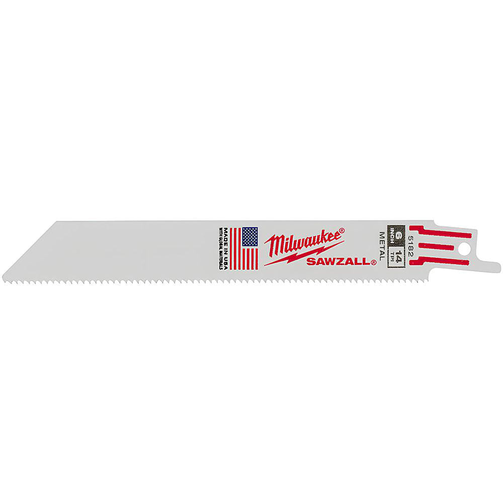 Milwaukee Tool 48-00-5182 Reciprocating Saw Blade Steel
