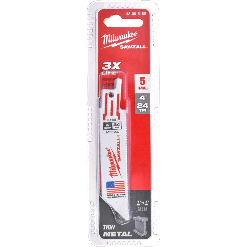 Milwaukee Tool 48-00-5185 Reciprocating Saw Blade Steel