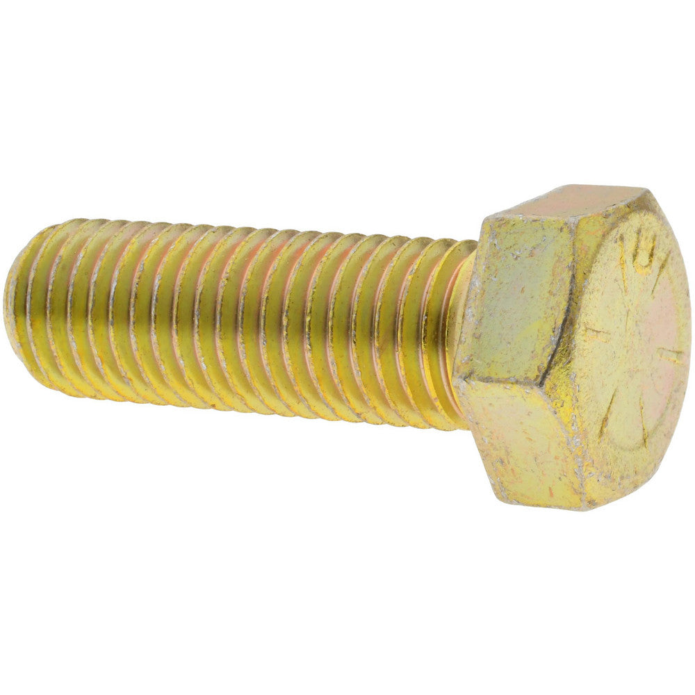 HHCS Made In USA 39173 Hex Head Cap Screw 3/4-10 x 2-1/4", Grade 8 Steel, Zinc Yellow Dichromate Finish
