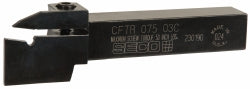 Seco 00086323 Indexable Grooving-Cutoff Toolholder CFTR07503C, 3 mm Min Groove Width, 0.43" Max Depth of Cut, Right Hand