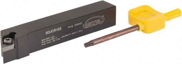 Hertel 1000035 RH SDJC Neutral Rake Indexable Turning Toolholder