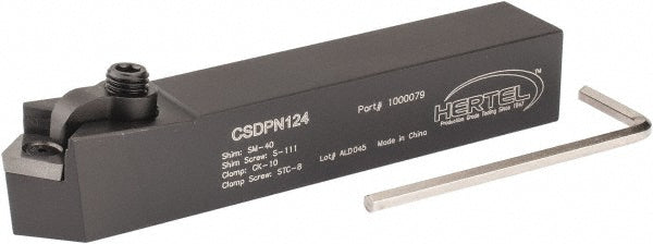 Hertel 1000079 Neutral CSDP Positive Rake Indexable Turning Toolholder