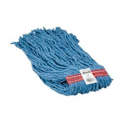 Rubbermaid FGF51800BL00 Wet Mop Cut Screw On & Side Loading, Large, Blue Mop, Blended Fiber
