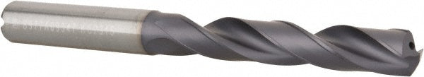Kennametal 2658223 Jobber Length Drill Bit Letter U (0.3680) Dia, 140 deg, Solid Carbide