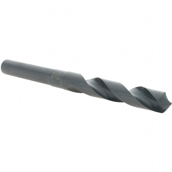 Cle-Line C20736 Reduced Shank Drill Bit 9/16" Dia, 1/2" Shank Dia, 118 deg Point, High-Speed Steel