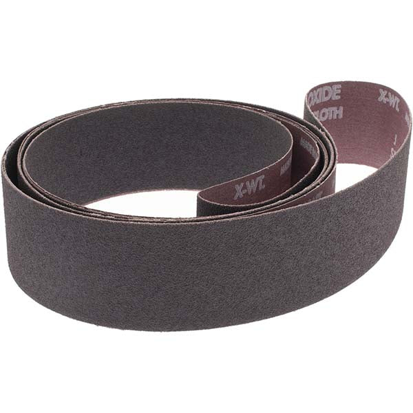 Norton 78072721440 Abrasive Belt 2" Wide, 132" OAL, 80 Grit, Aluminum Oxide