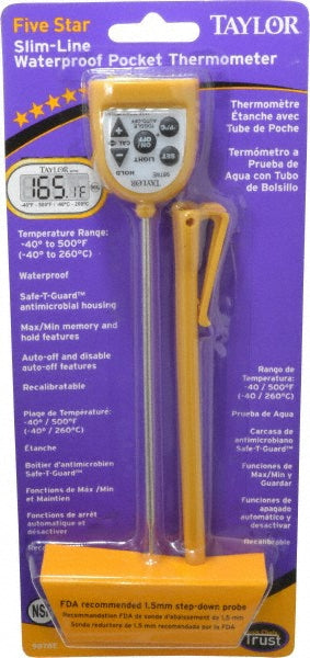Taylor 9878E Digital Dual Input Digital Thermometer 500 ° F