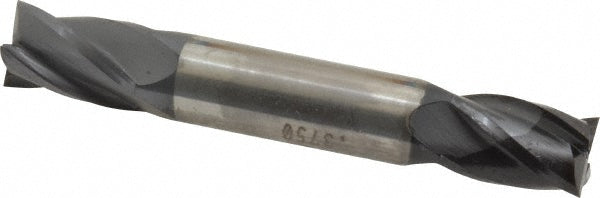 Kyocera SGS Precision Tools 31187 Square End Mill 3/8" Dia, 9/16" LOC, 4 Flute, Solid Carbide