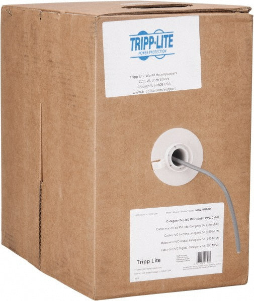 Tripp-Lite N022-01K-GY Ethernet Cable Cat5e, 24 AWG, 350 MHz, Unshielded