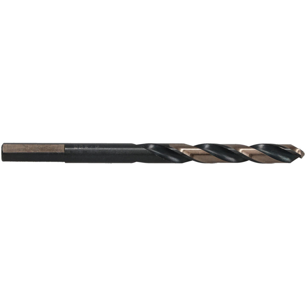 Triumph Twist Drill 033315 Mechanics Drill Bit 15/64" Dia, 135 ° Point, High Speed Steel, Weldon Shank, Split Point