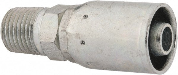 Eaton 06E-104 Hydraulic Hose Male Pipe Rigid Fitting 0.3750" Hose ID, 0.2500" Hose OD, Hose Size 6, 1/4-18 Thread, 9,500 psi