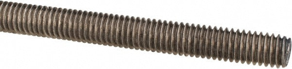 All America Threaded Products 7818 General-Purpose Threaded Rod 3/8-16, 3' OAL, Stainless Steel, Plain Finish