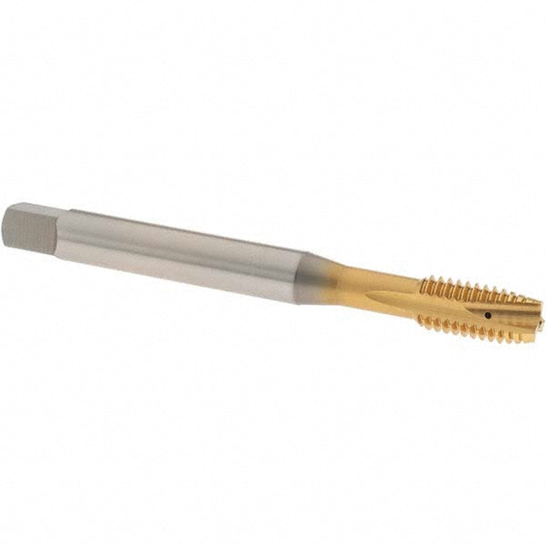 OSG 2631605 Spiral Point Tap 3/8-16 UNC, 3 Flutes, Plug Chamfer, 2B Class of Fit, HSS-E Vanadium, TiN Coated