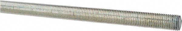ALL AMERICA THREADED PRODUCTS 20305 General-Purpose Threaded Rod 7/16-20, 3' OAL, Low-Carbon Steel, Zinc Finish