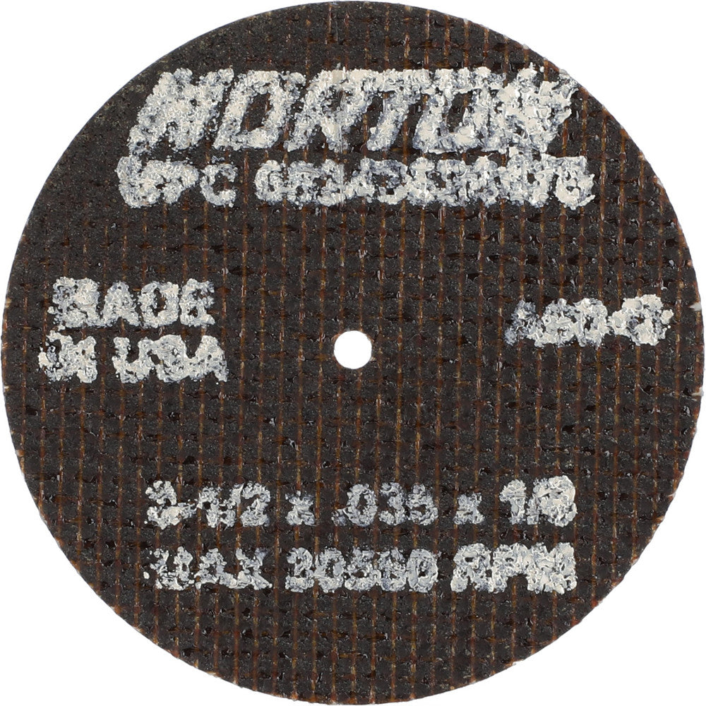 Norton 66243528476 Cutoff Wheel 2-1/2" Dia, 0.035" Thick, 1/8" Hole, Aluminum Oxide