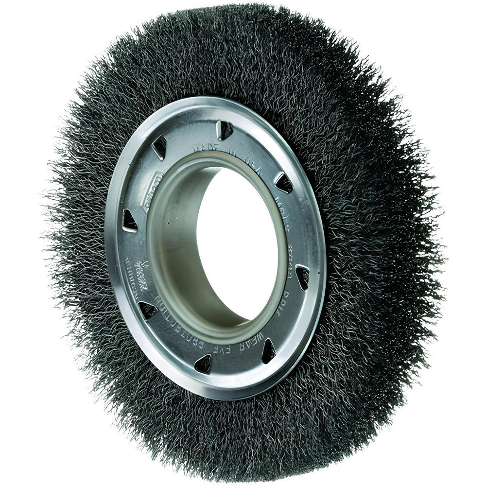 Osborn 0002201300 Wheel Brush 8" Wheel Dia, 1-1/2" Face Width, 0.0200" Wire Dia, Crimped