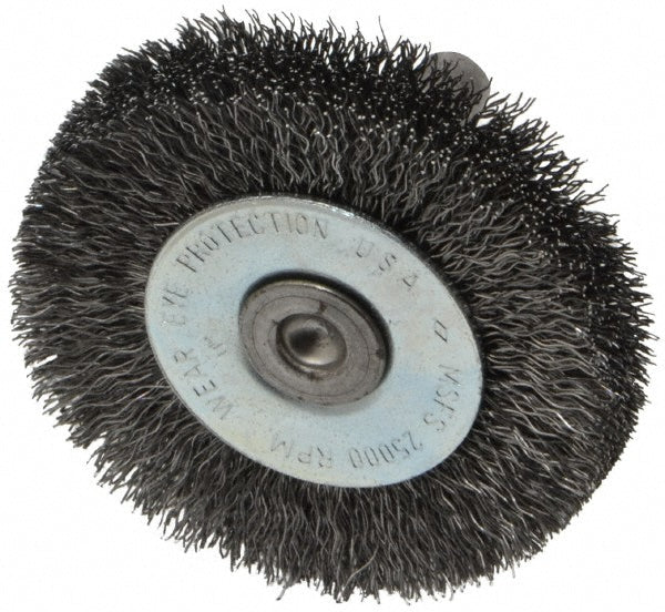 Osborn 0001143600 Wheel Brush 2" Wheel Dia, 3/8" Face Width, 0.0080" Wire Dia, Crimped
