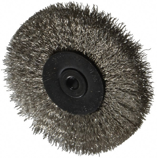 Osborn 0001145100 Wheel Brush 2-1/2" Wheel Dia, 7/16" Face Width, 0.0080" Wire Dia, Crimped