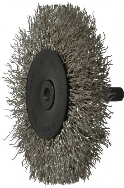 Osborn 0001145400 Wheel Brush 3" Wheel Dia, 7/16" Face Width, 0.0140" Wire Dia, Crimped